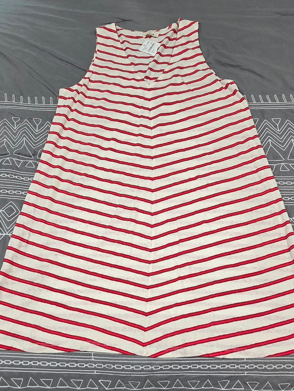 Madewell Mitered Stripe Shift Dress Size Large
